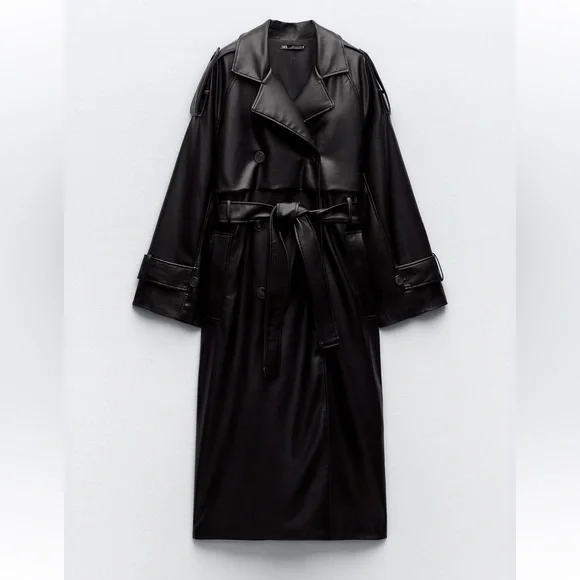 PANERO \"TRENCH COAT\"（BLACK） trench coat